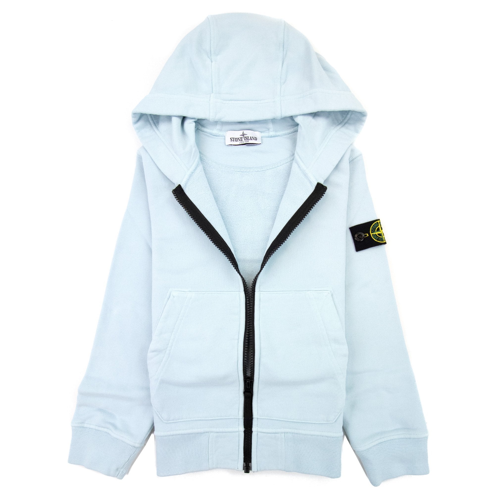 Stone Island Zip Hoody Kids Sky Blue V0041