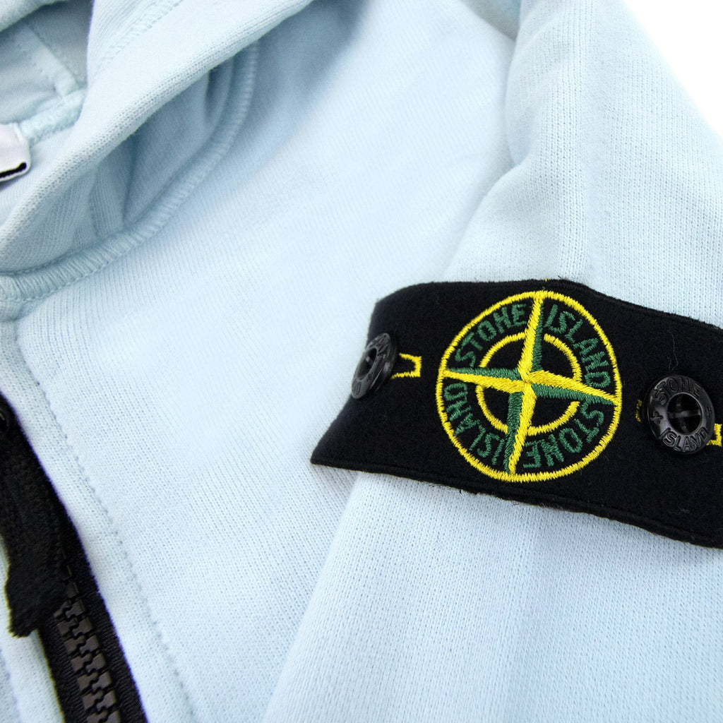 Stone Island Zip Hoody Kids Sky Blue V0041