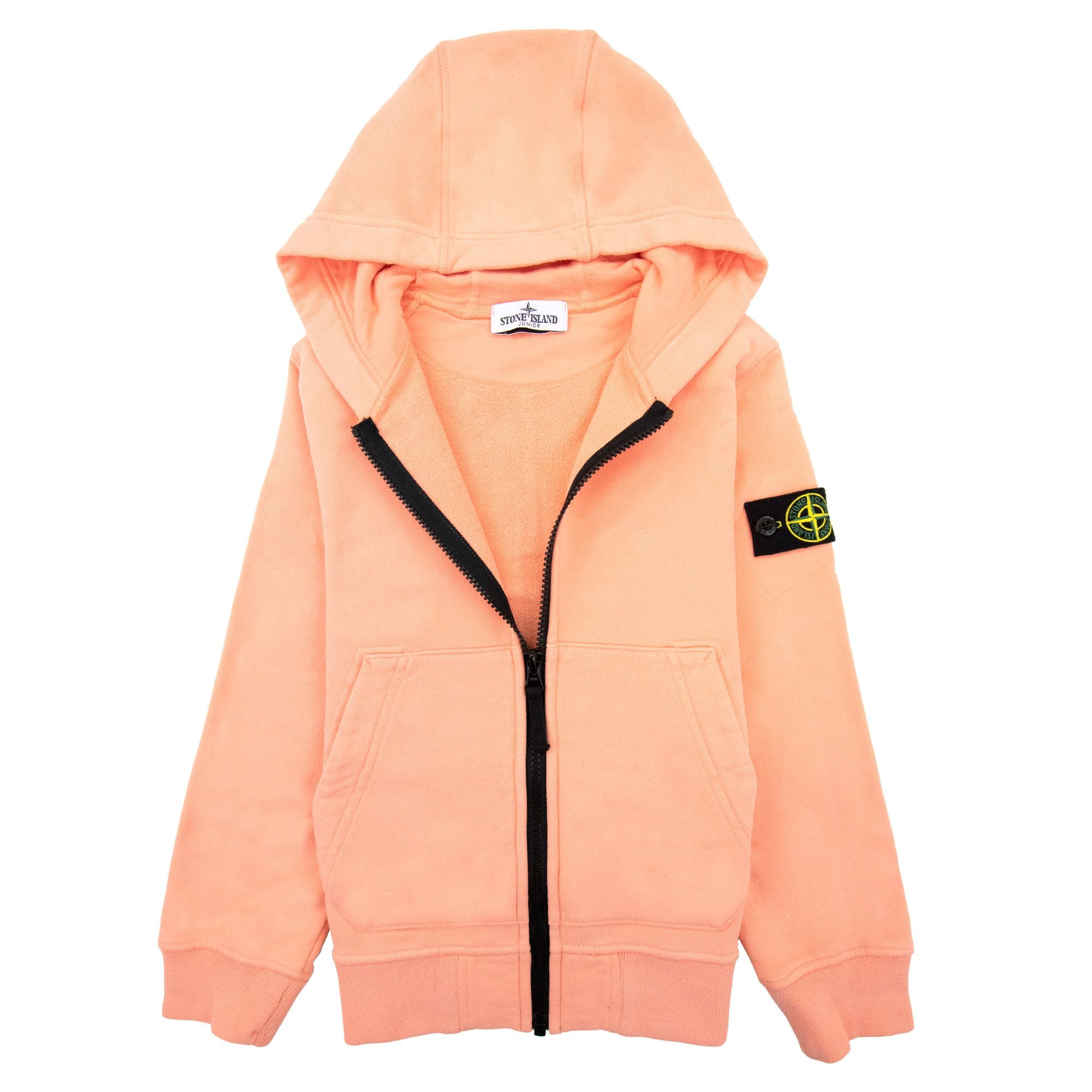 Stone Island Zip Hoody Kids Salmon V0081