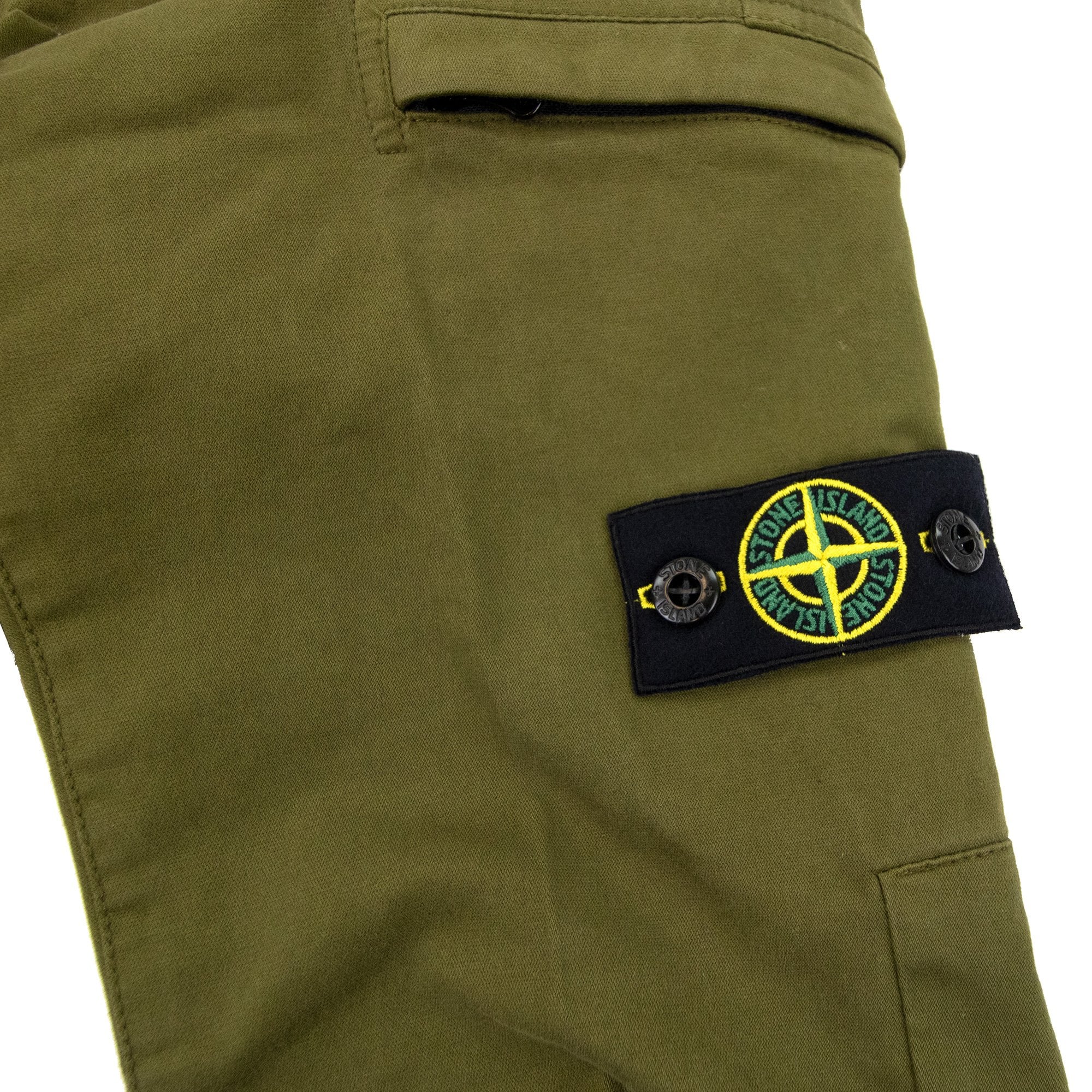 Stone Island Junior 31014 Stretch Broken Twil Cargo Pant Khaki V0054
