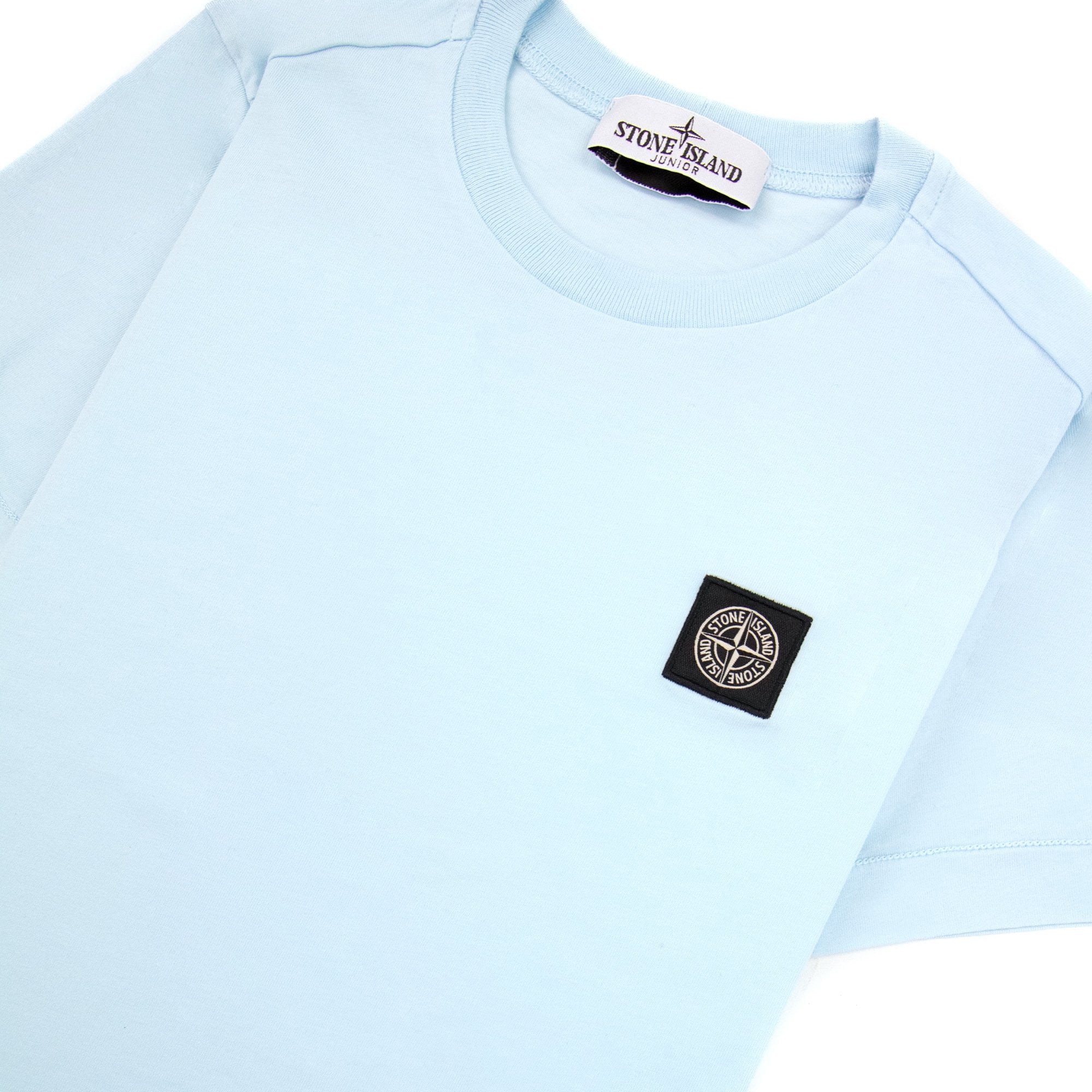 Stone Island Junior Chest Patch T/s Sky Blue V0041