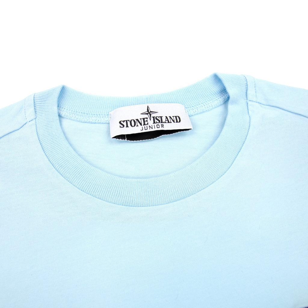 Stone Island Junior Chest Patch T/s Sky Blue V0041