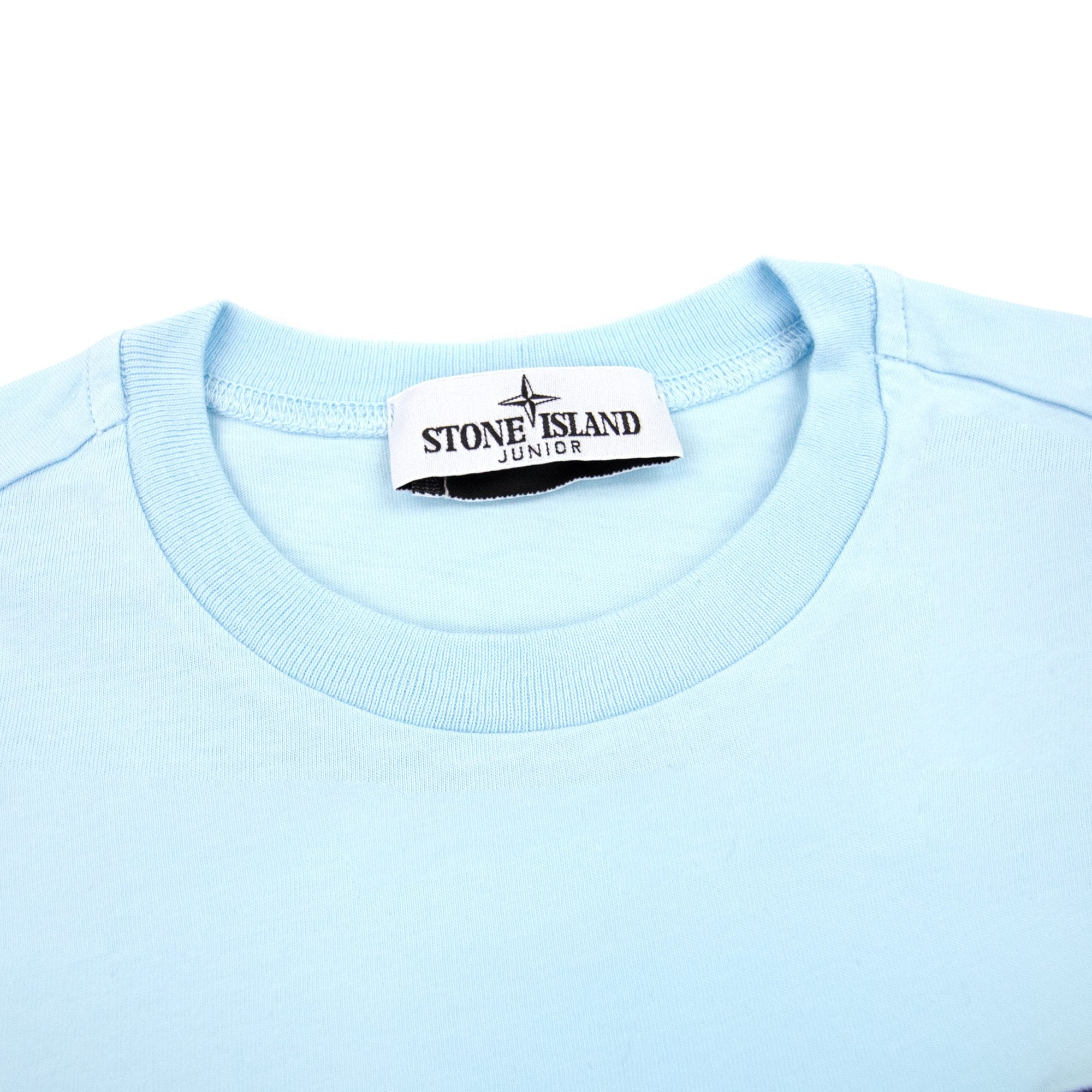Stone Island Junior Chest Patch T/s Sky Blue V0041