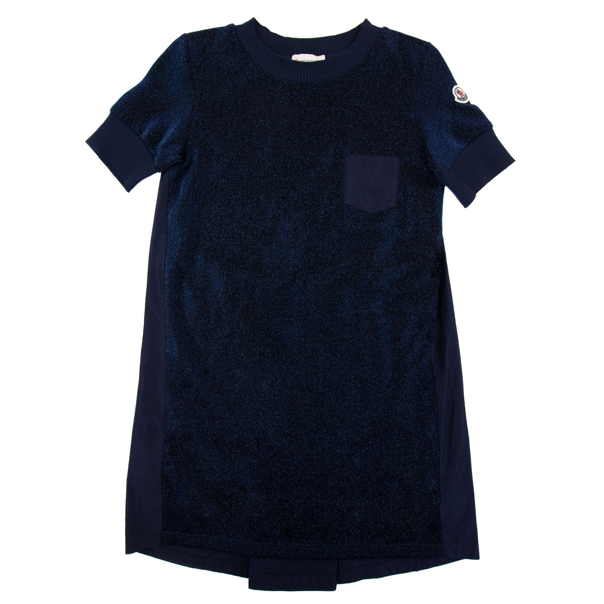 Moncler Junior Abito Shiny Dress Navy