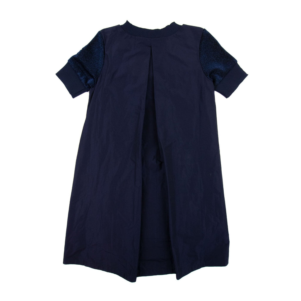 Moncler Junior Abito Shiny Dress Navy