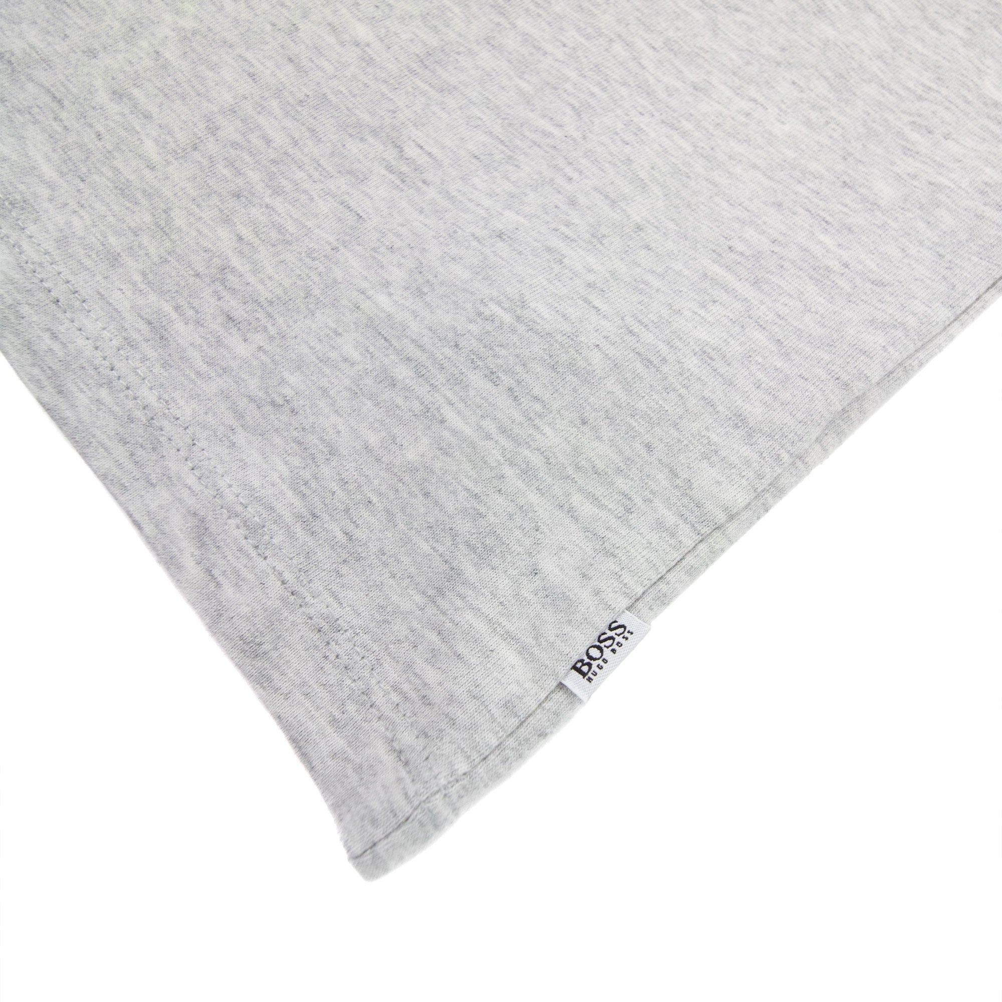 Hugo Boss Kids Contrast Logo Print T Shirt Grey