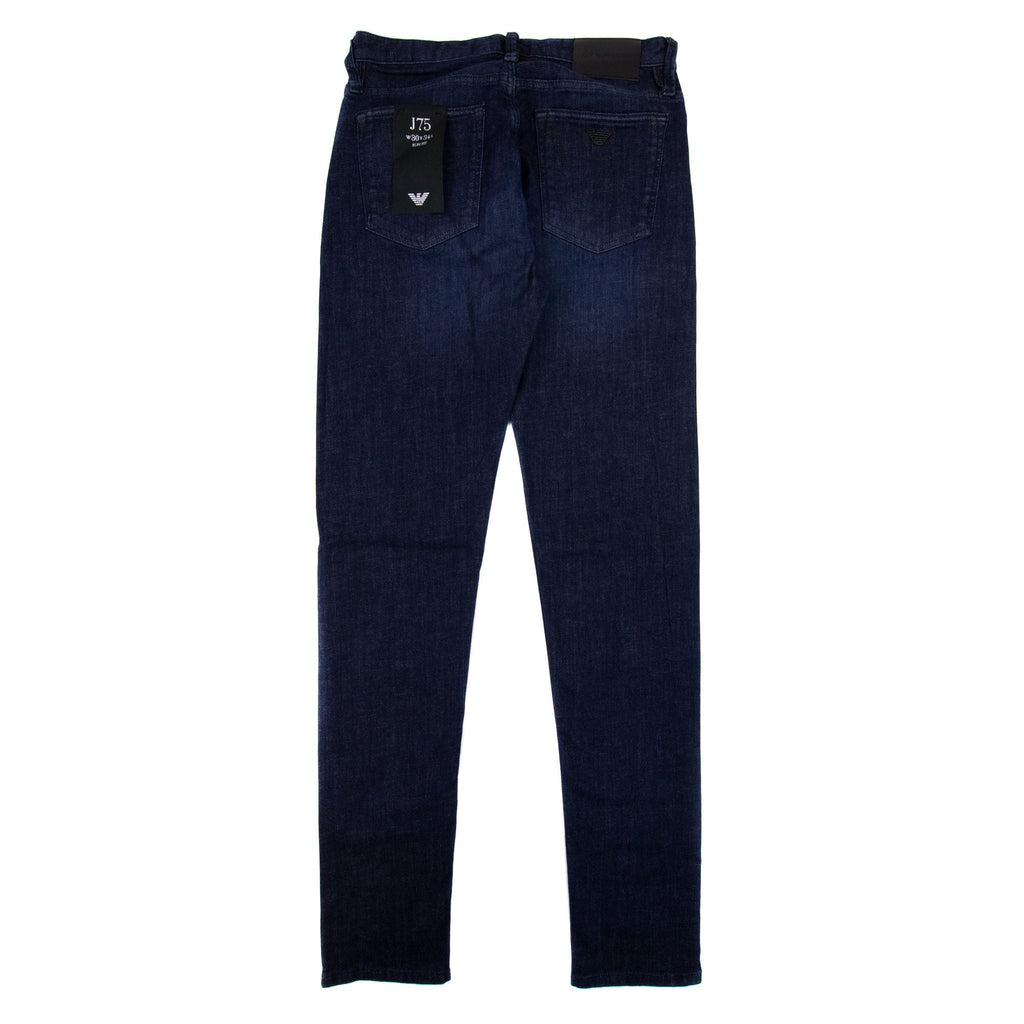Emporio Armani J75 Slim Fit Washed Stretch Denim Jeans Denim Blue 0941