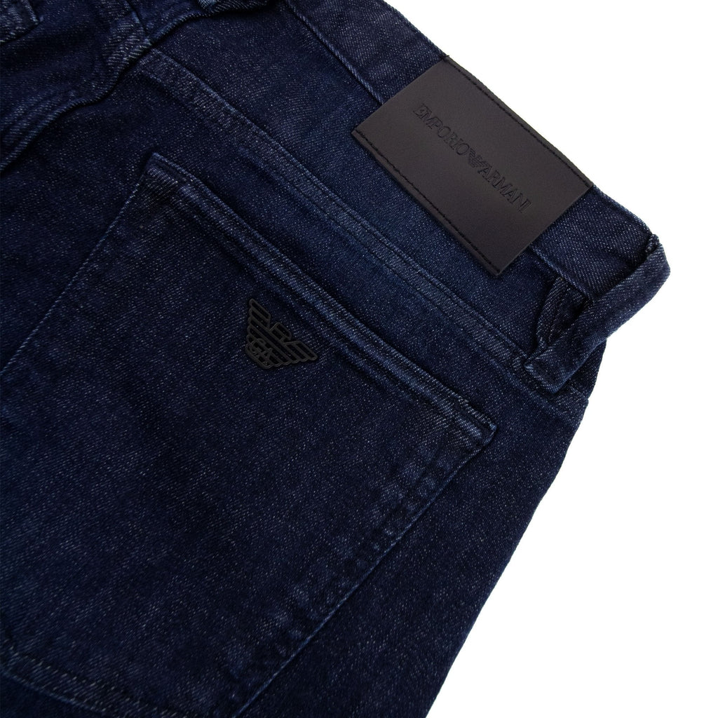 Emporio Armani J75 Slim Fit Washed Stretch Denim Jeans Denim Blue 0941