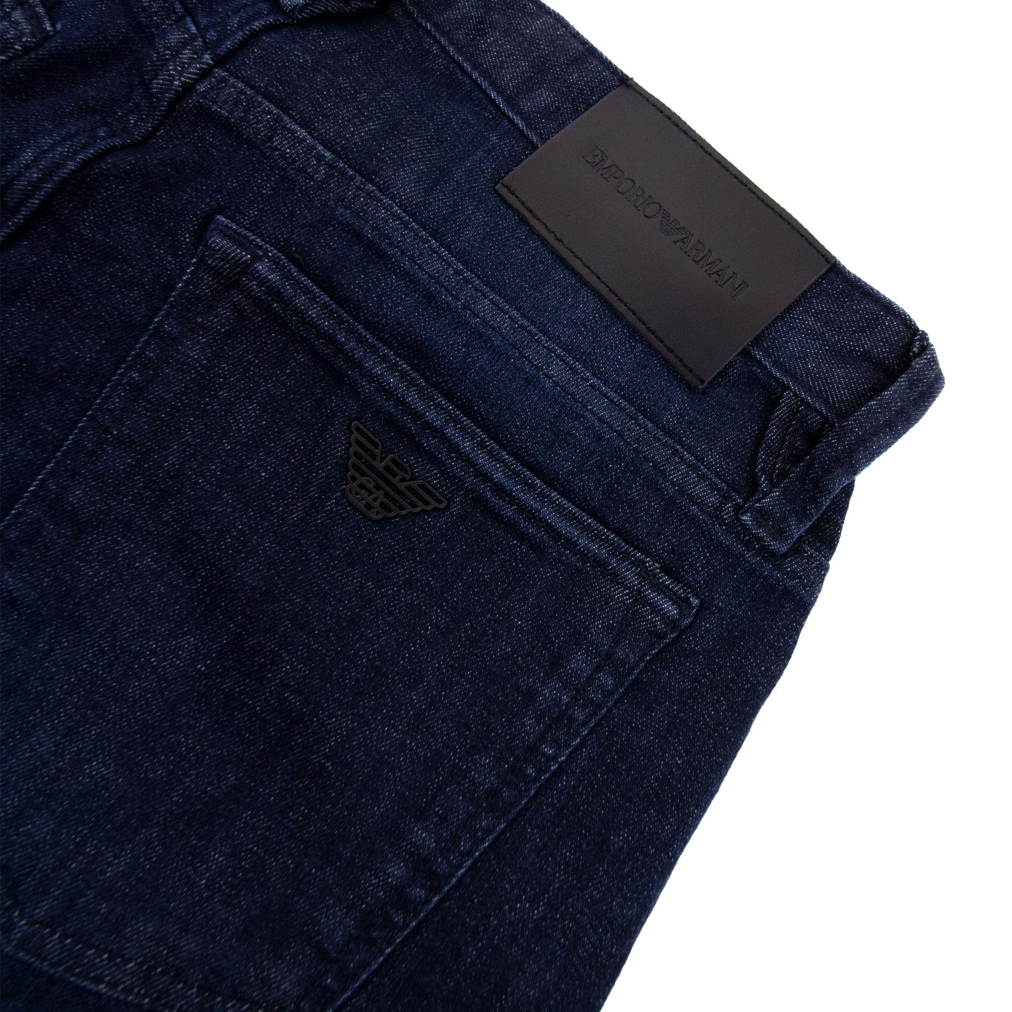 Emporio Armani J75 Slim Fit Washed Stretch Denim Jeans Denim Blue 0941