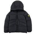 Stone Island Junior 402233 Garment Dyed Crinkle Reps R-ny Down Jacket Black V0029