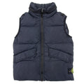 Stone Island Junior Q0123 Garment Dyed Crinkle Reps R-ny Down Navy V0020