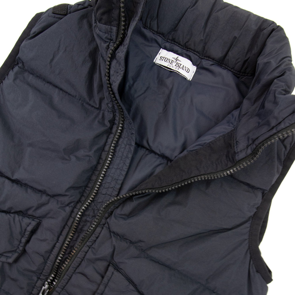 Stone Island Junior Q0123 Garment Dyed Crinkle Reps R-ny Down Navy V0020
