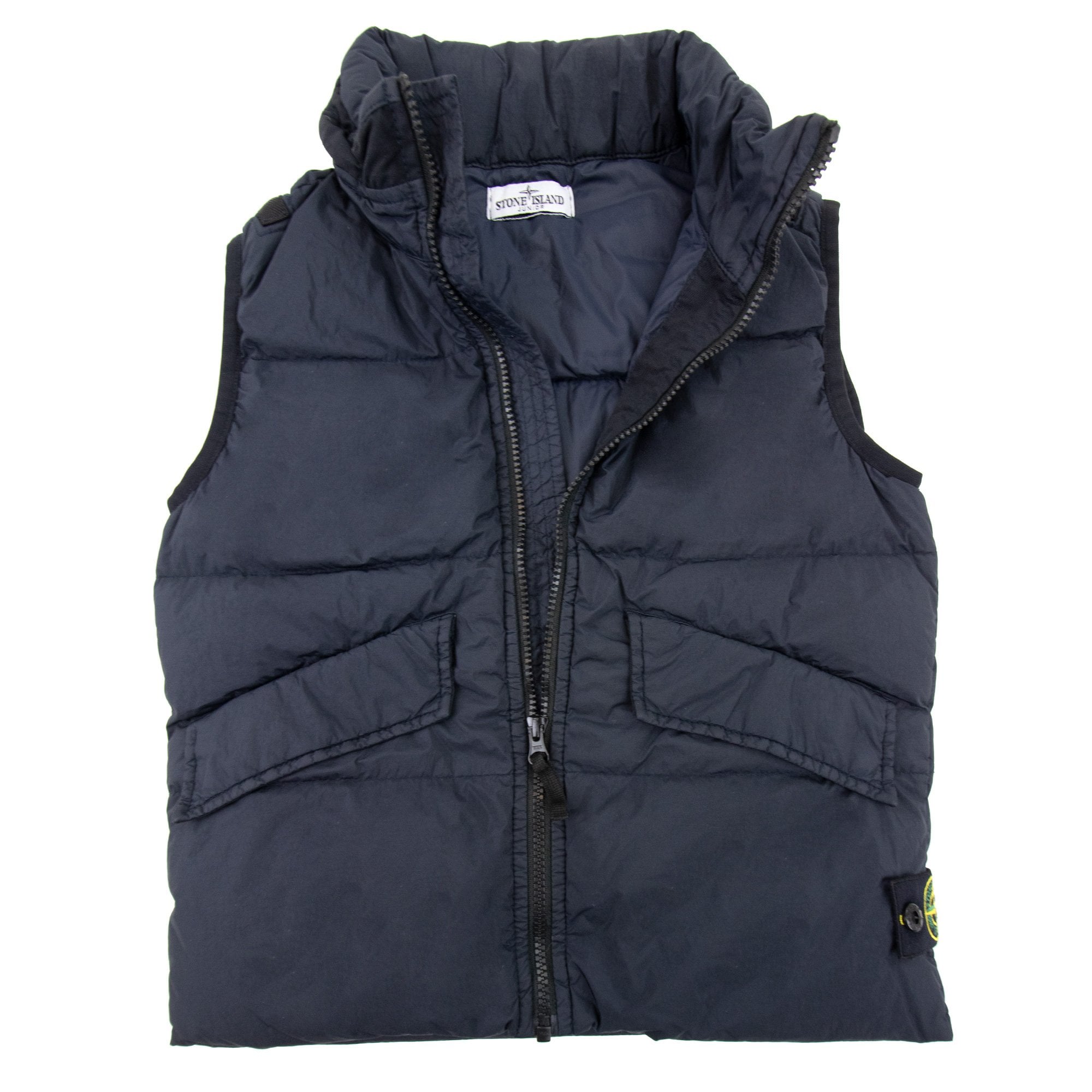 Stone Island Junior Q0123 Garment Dyed Crinkle Reps R-ny Down Navy V0020