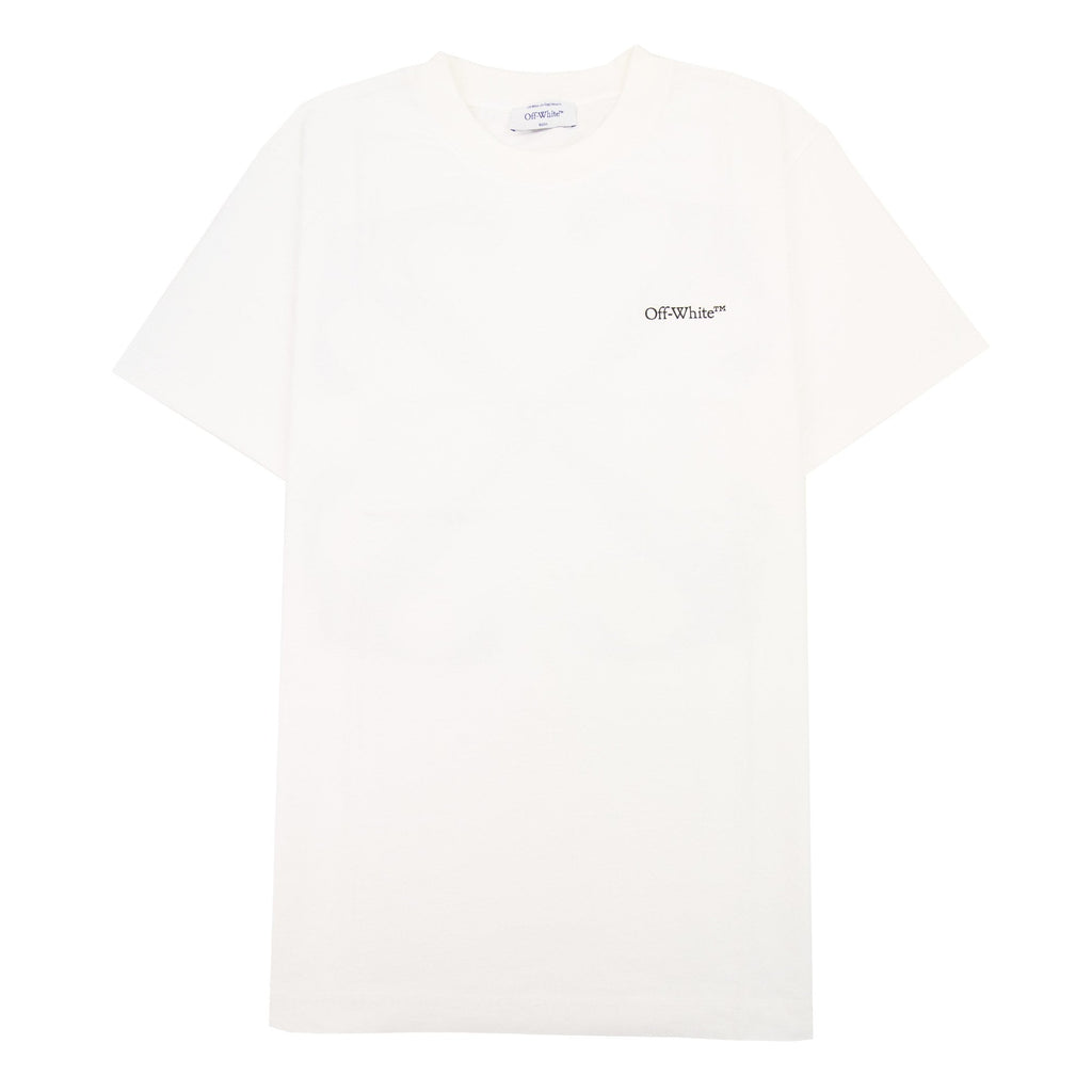 Off White Scratch Arrow Slim S/s T Shirt White/black