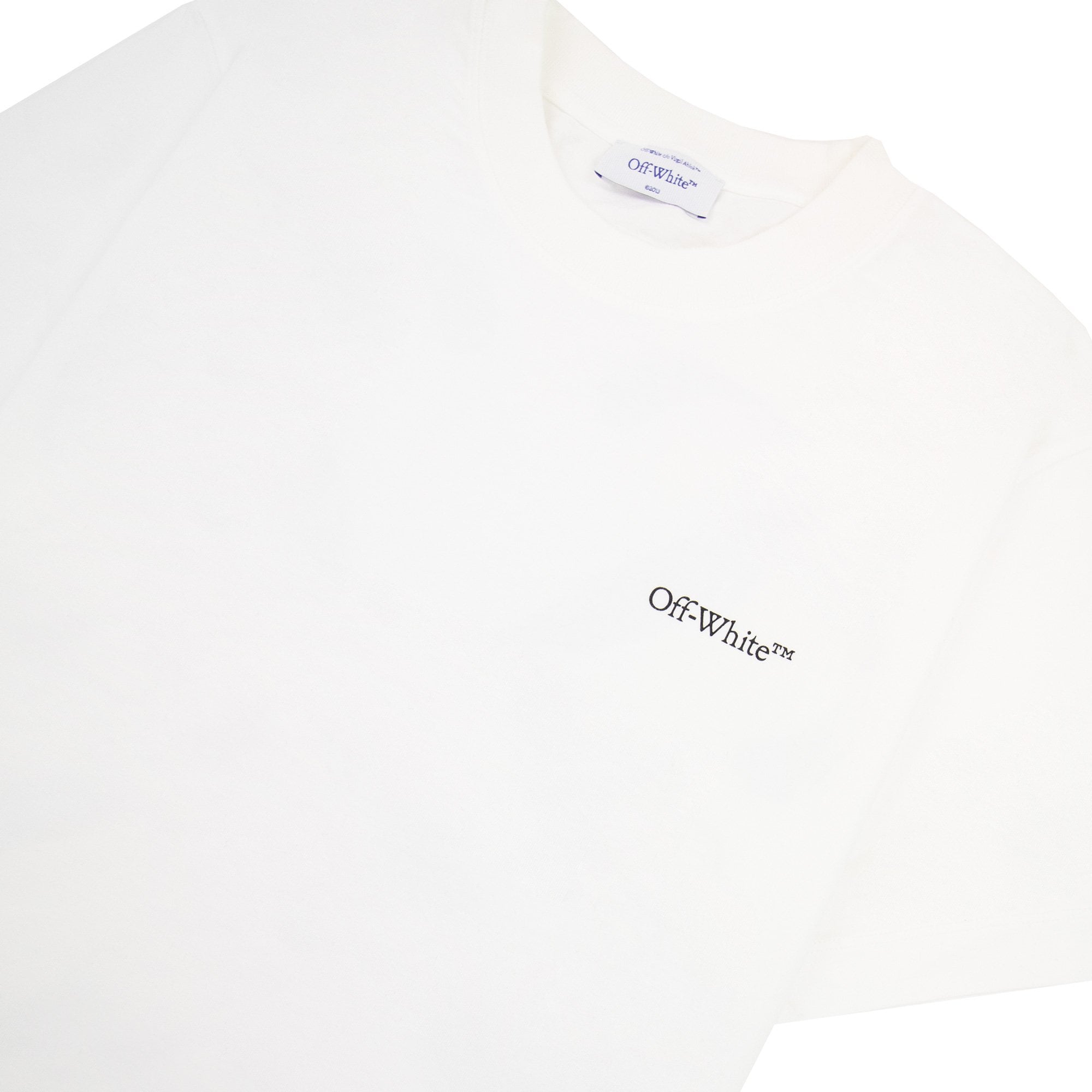 Off White Scratch Arrow Slim S/s T Shirt White/black