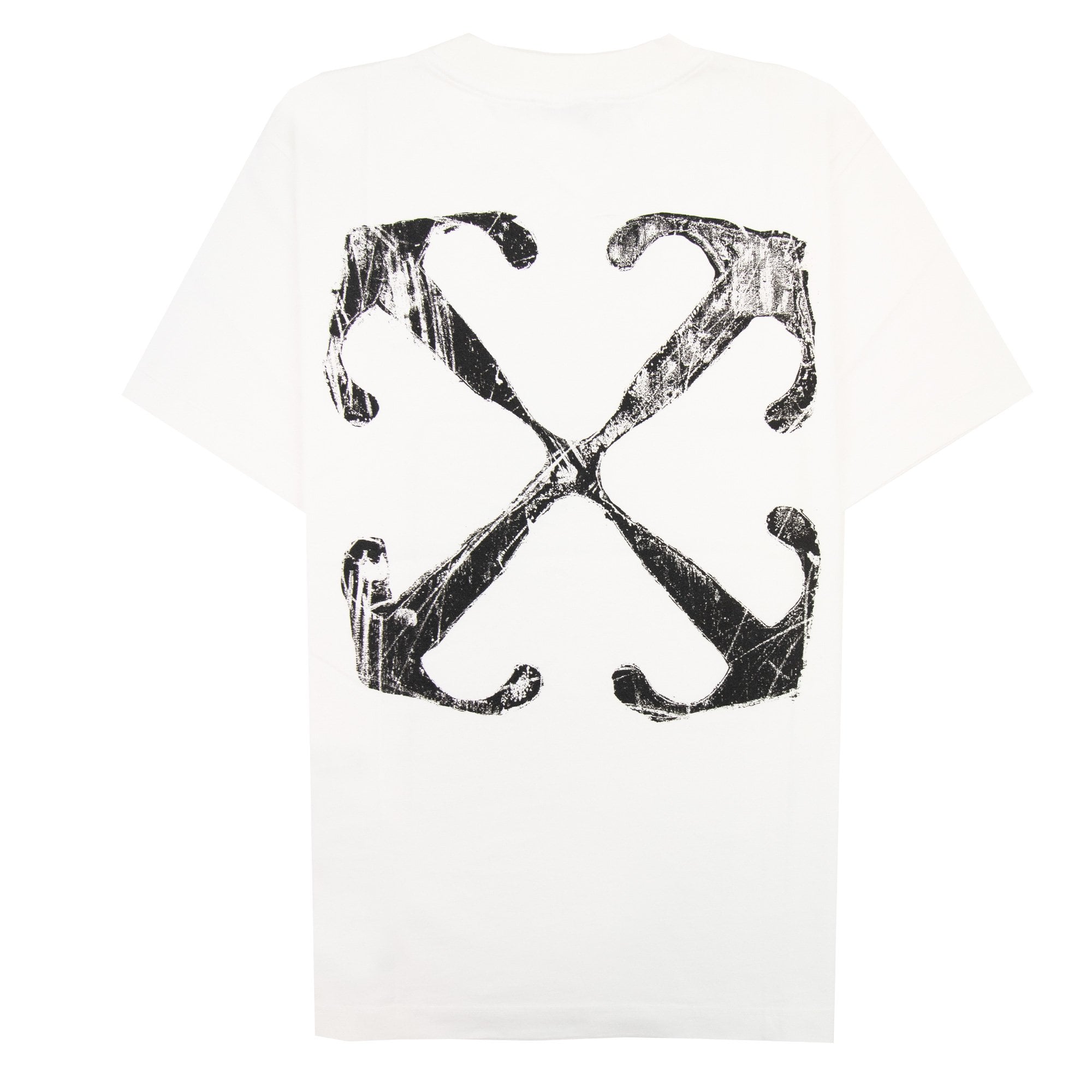 Off White Scratch Arrow Slim S/s T Shirt White/black
