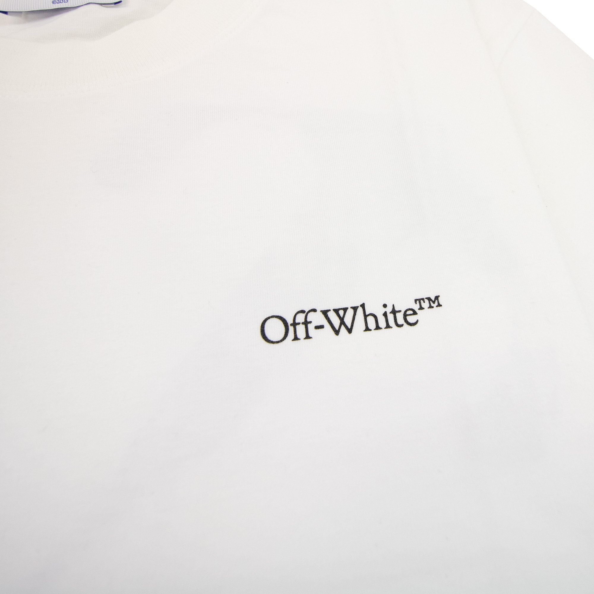 Off White Scratch Arrow Slim S/s T Shirt White/black