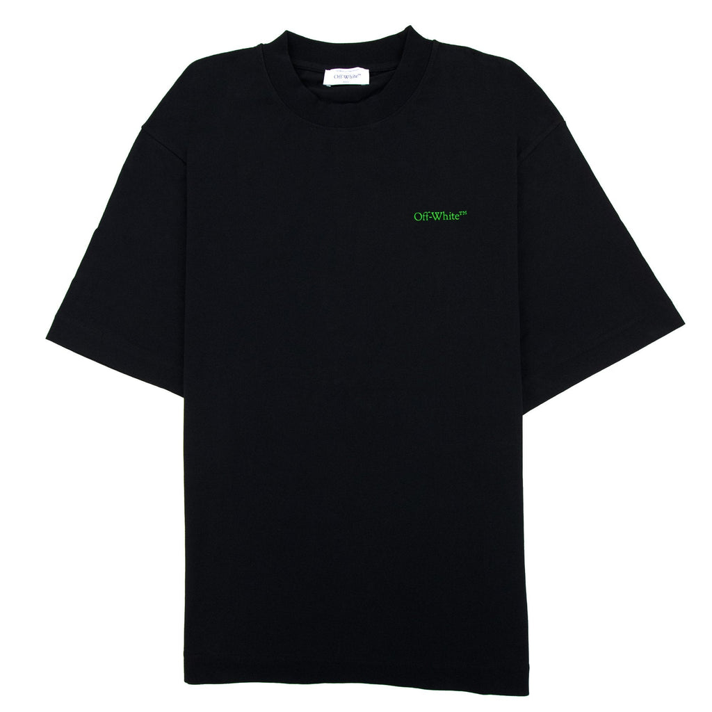 Off White Moon Cam Arrow Skate S/s T Shirt Black/green