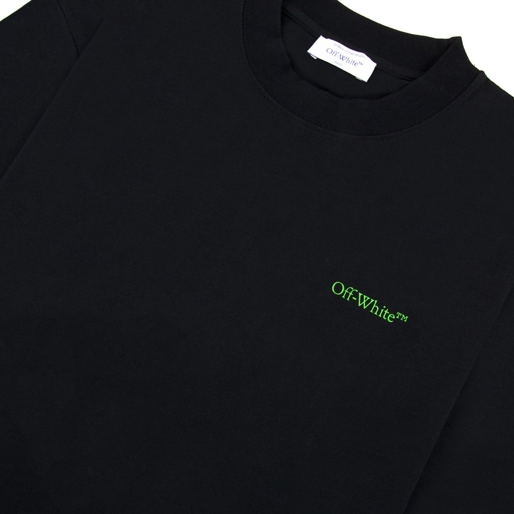 Off White Moon Cam Arrow Skate S/s T Shirt Black/green