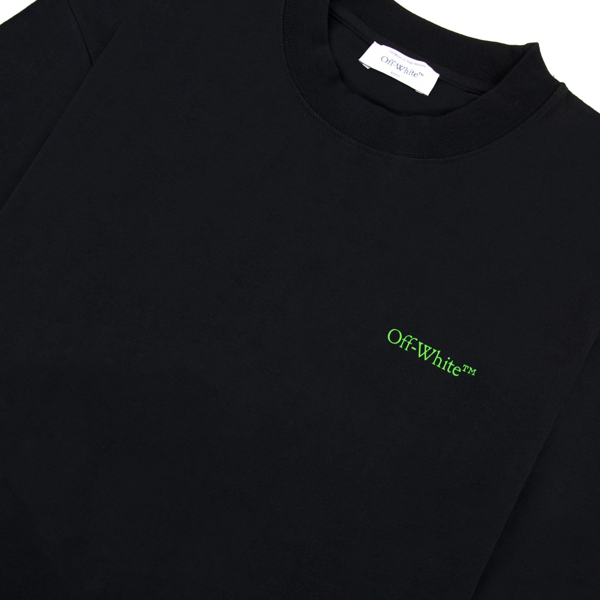 Off White Moon Cam Arrow Skate S/s T Shirt Black/green