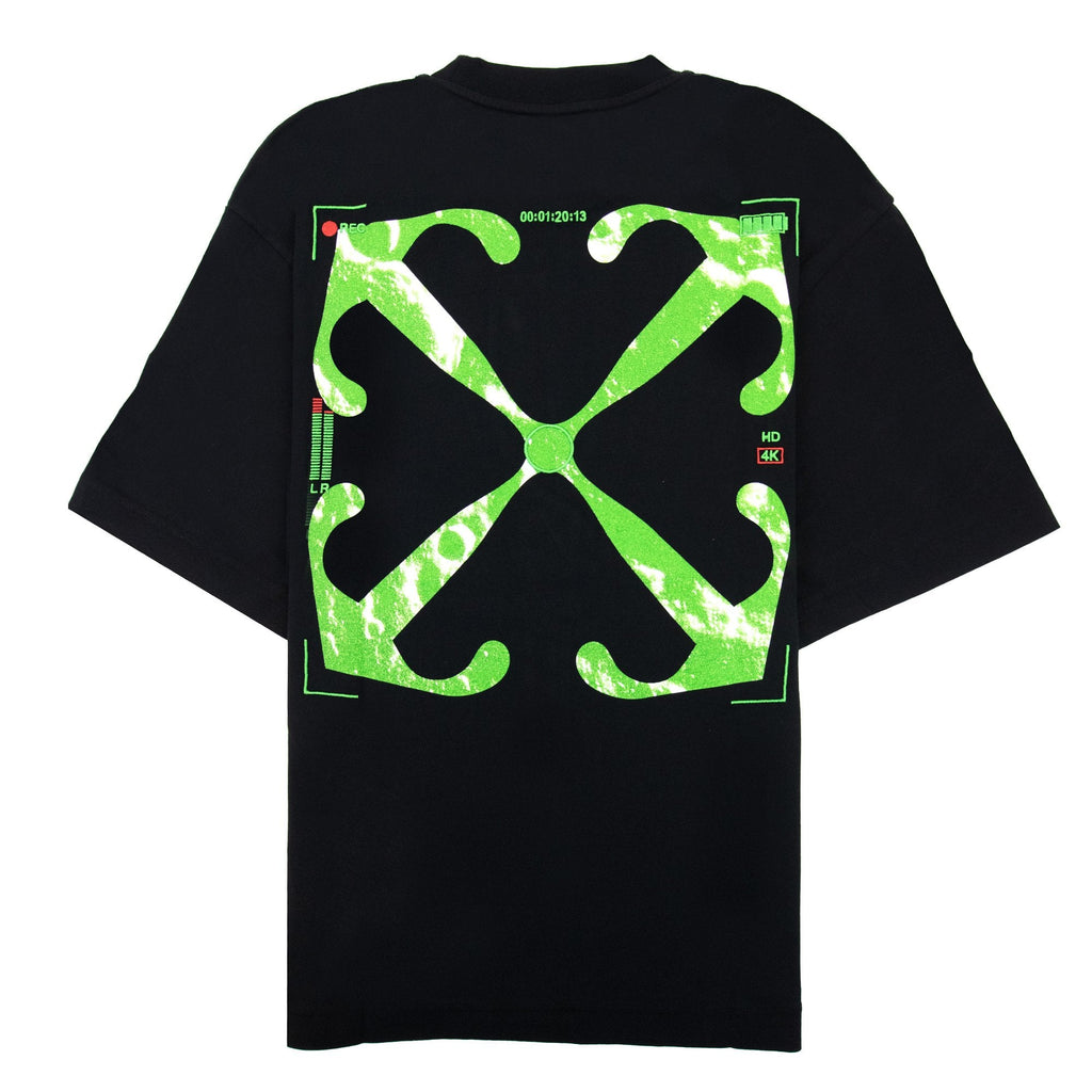 Off White Moon Cam Arrow Skate S/s T Shirt Black/green