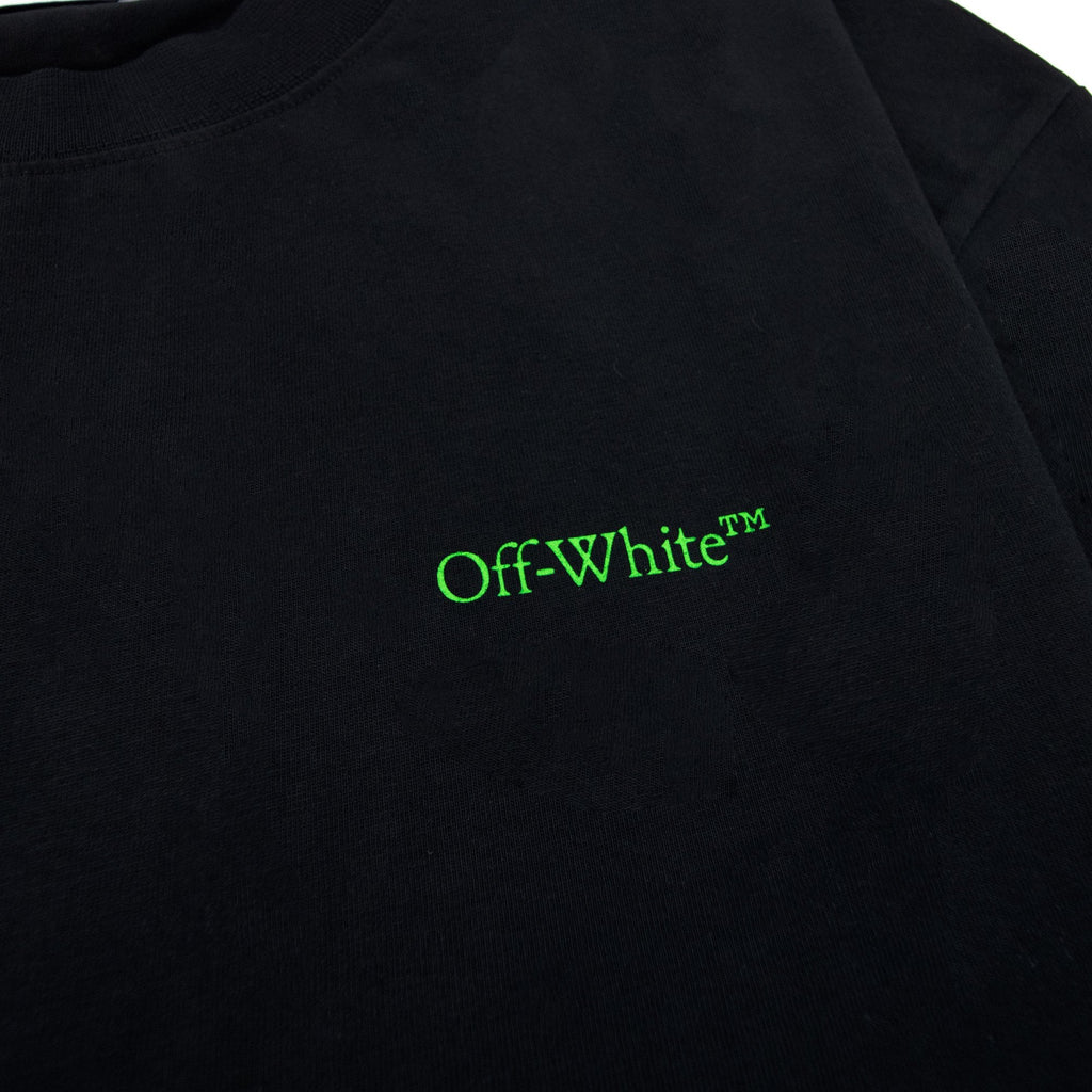 Off White Moon Cam Arrow Skate S/s T Shirt Black/green