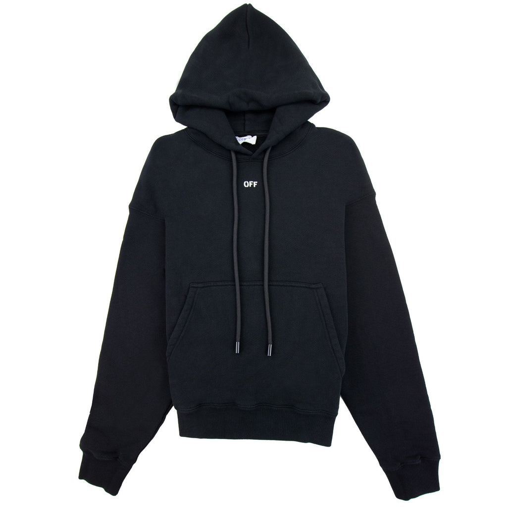 Off White Dbl Moon Arrow Skate Hoodie Black/white