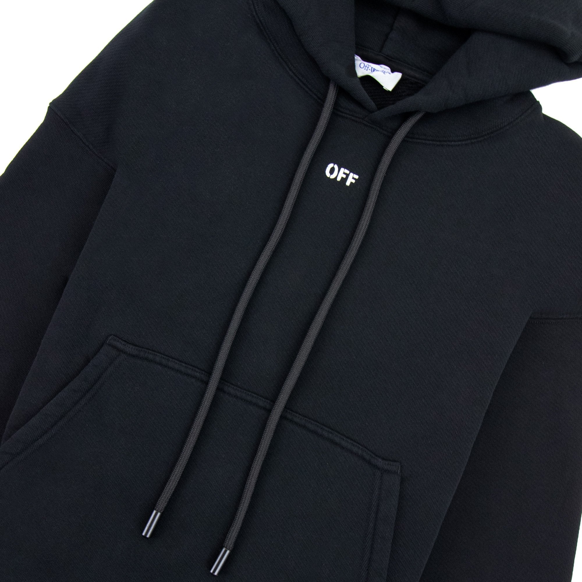 Off White Dbl Moon Arrow Skate Hoodie Black/white