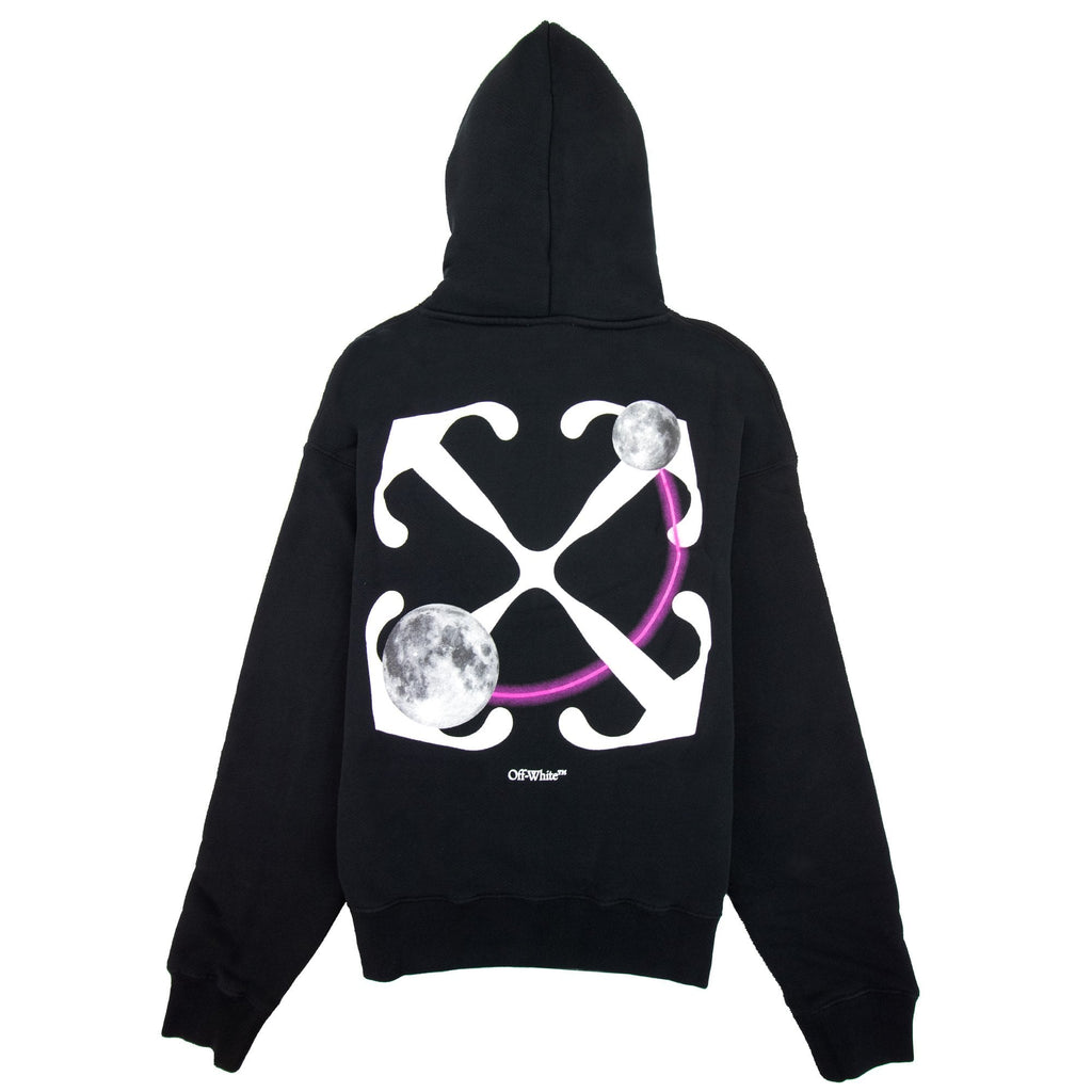 Off White Dbl Moon Arrow Skate Hoodie Black/white
