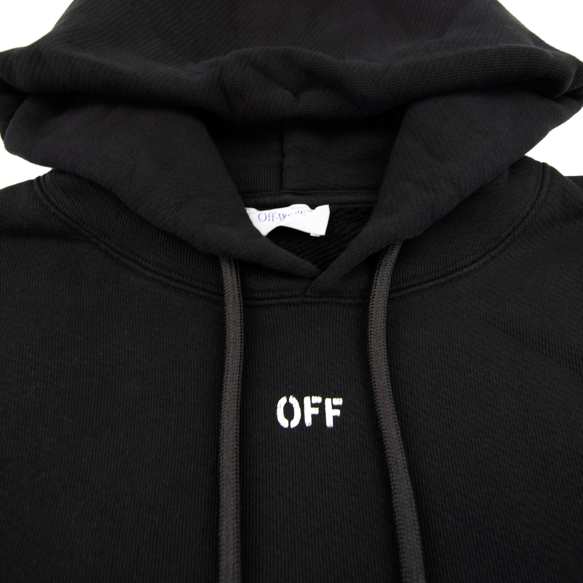 Off White Dbl Moon Arrow Skate Hoodie Black/white