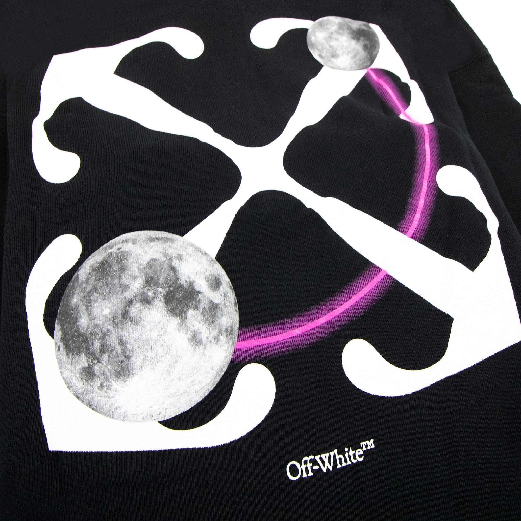 Off White Dbl Moon Arrow Skate Hoodie Black/white