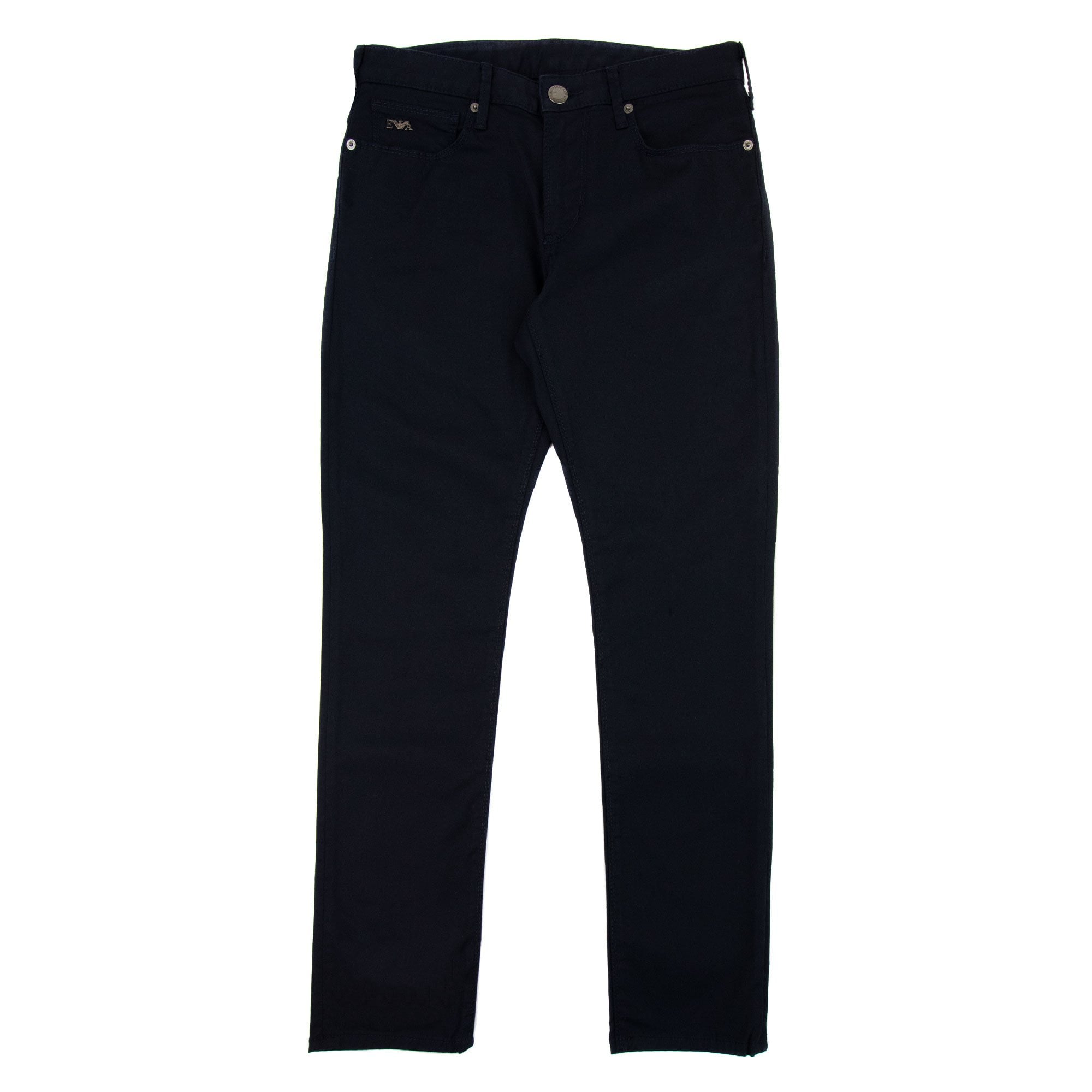 Emporio Armani J06 Slim-fit Stretch-gabardine Jeans Navy Blue 0920