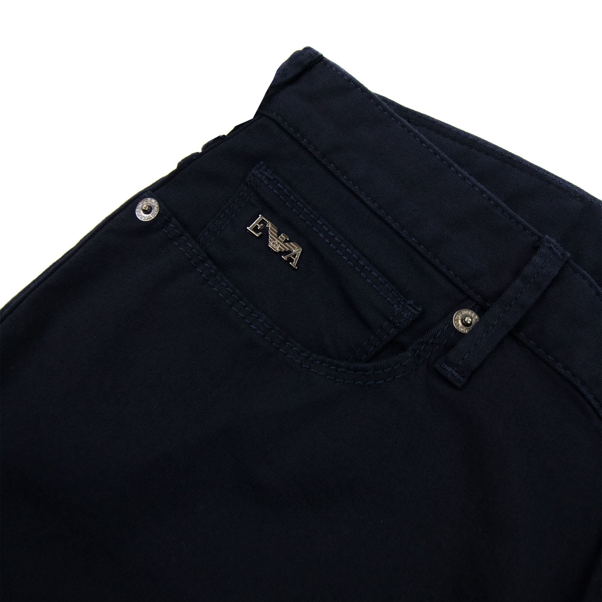 Emporio Armani J06 Slim-fit Stretch-gabardine Jeans Navy Blue 0920