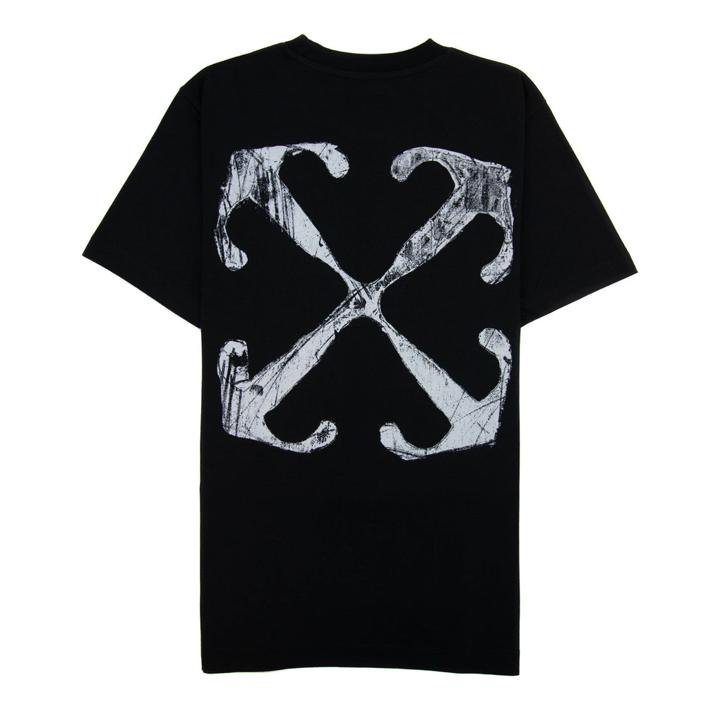 Off White Scratch Arrow Slim S/s T Shirt Black/white