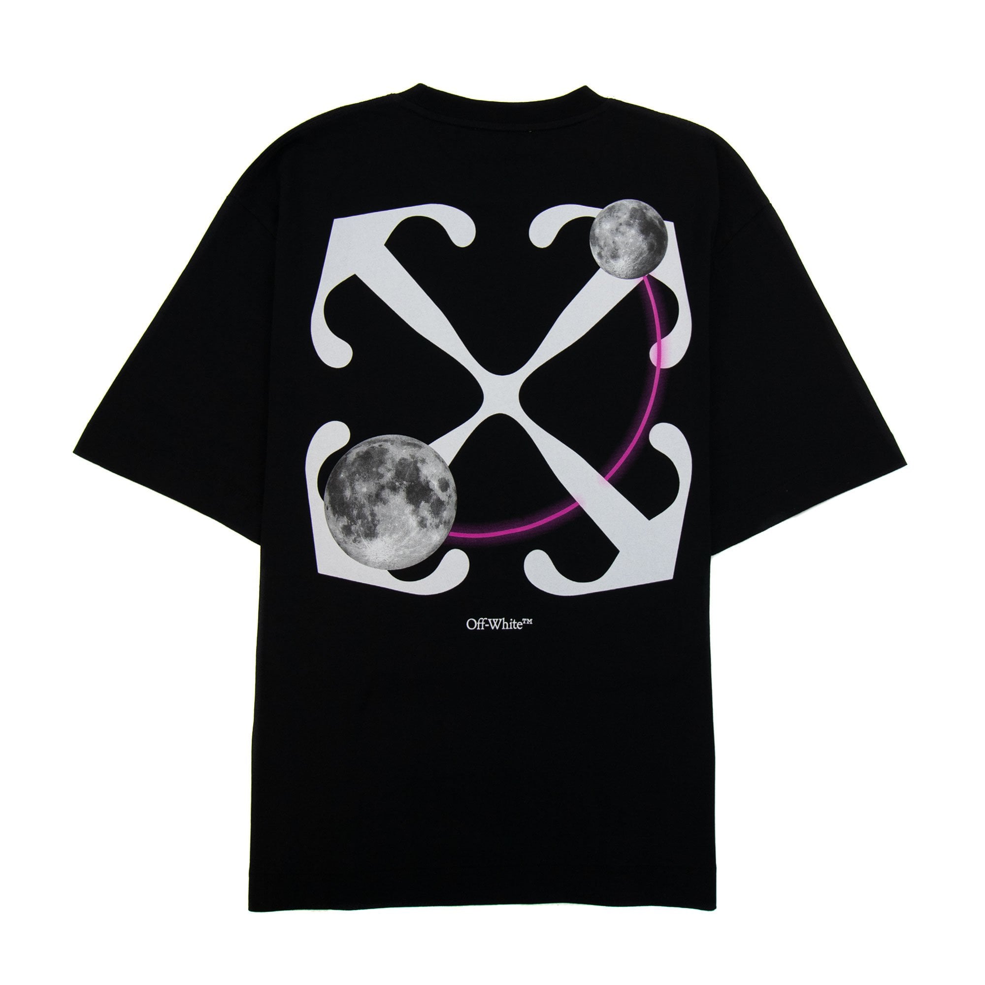 Off White Dbl Moon Arrow Skate S/s T Shirt Black/white