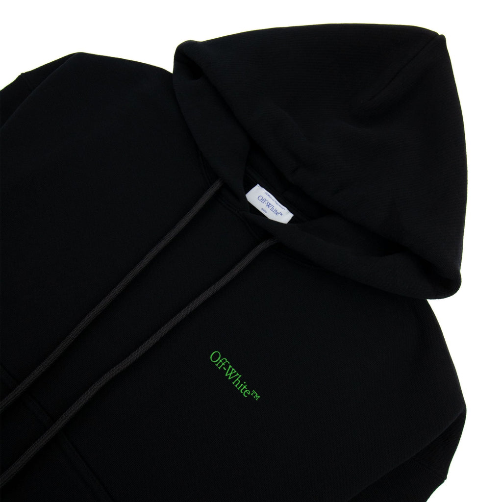 Off White Moon Cam Arrow Skate Hoodie Black/green