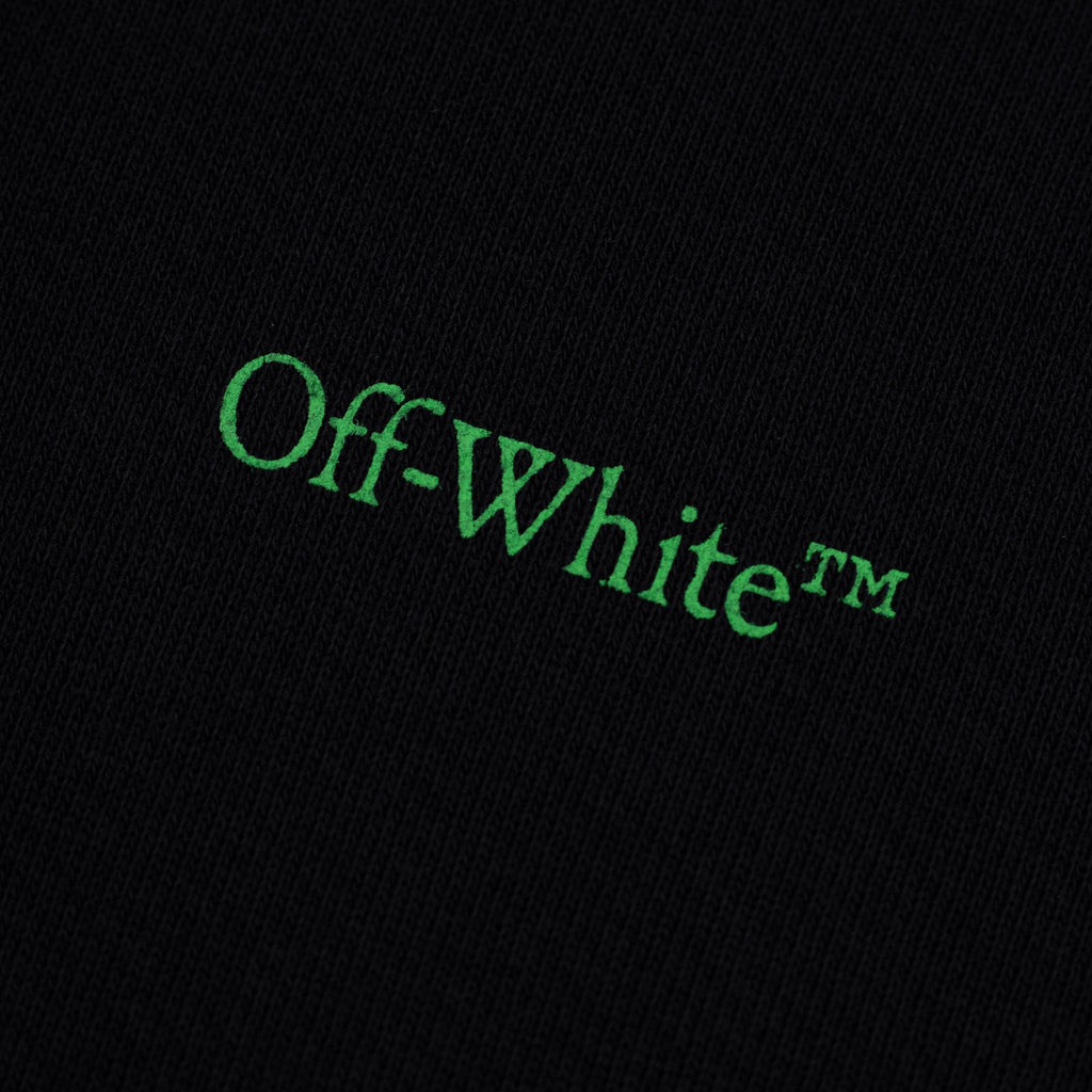 Off White Moon Cam Arrow Skate Hoodie Black/green