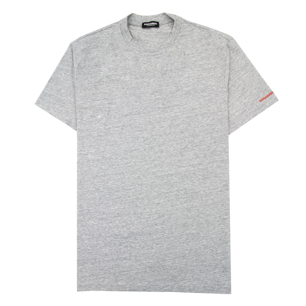 Dsquared2 Embroidered Back Logo T Shirt Marl Grey