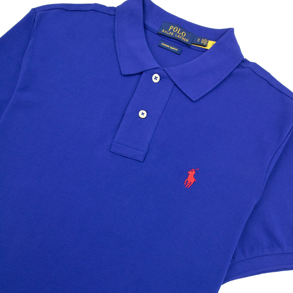 Polo Ralph Lauren Custom Slim Fit Polo Blue