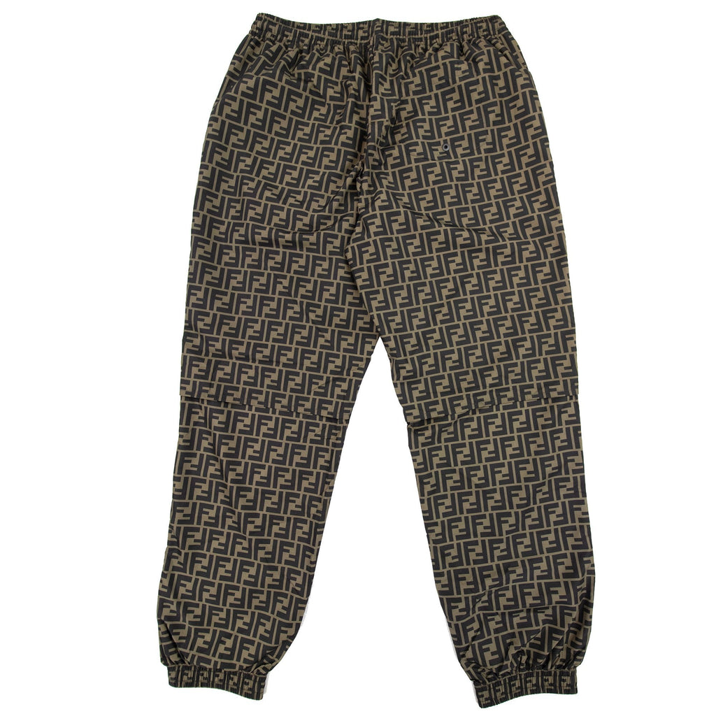 Fendi Ff Nylon Trousers Brown