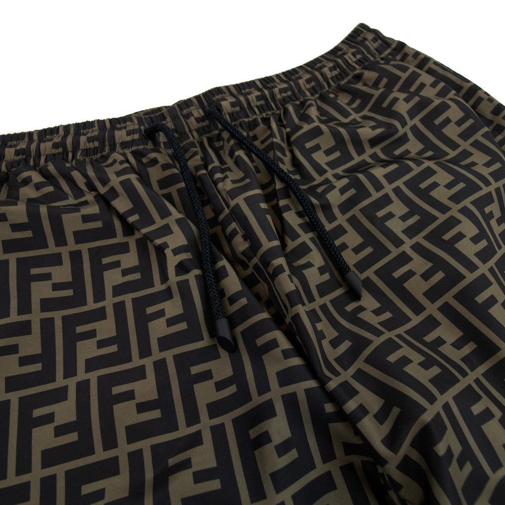 Fendi Ff Nylon Trousers Brown