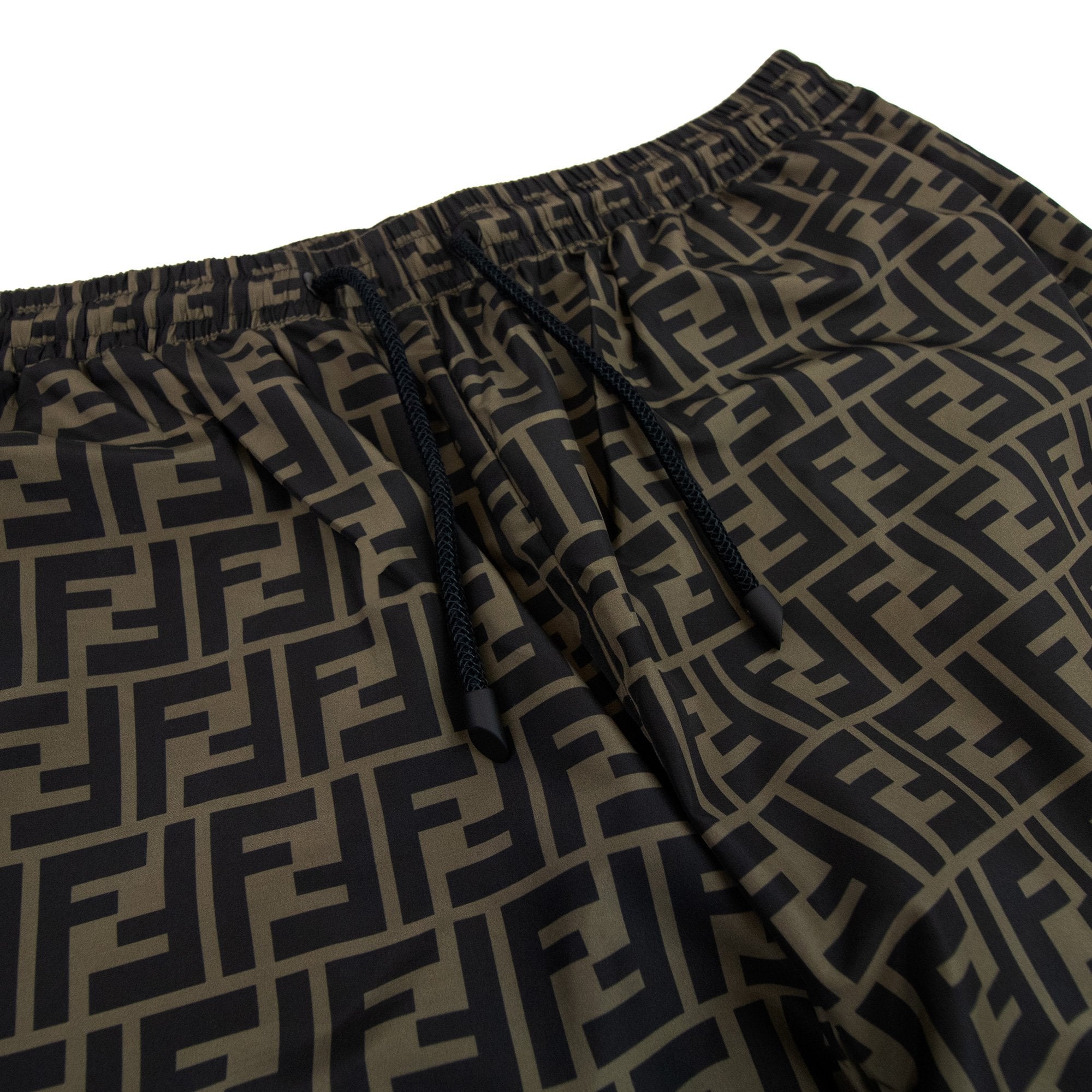 Fendi Ff Nylon Trousers Brown
