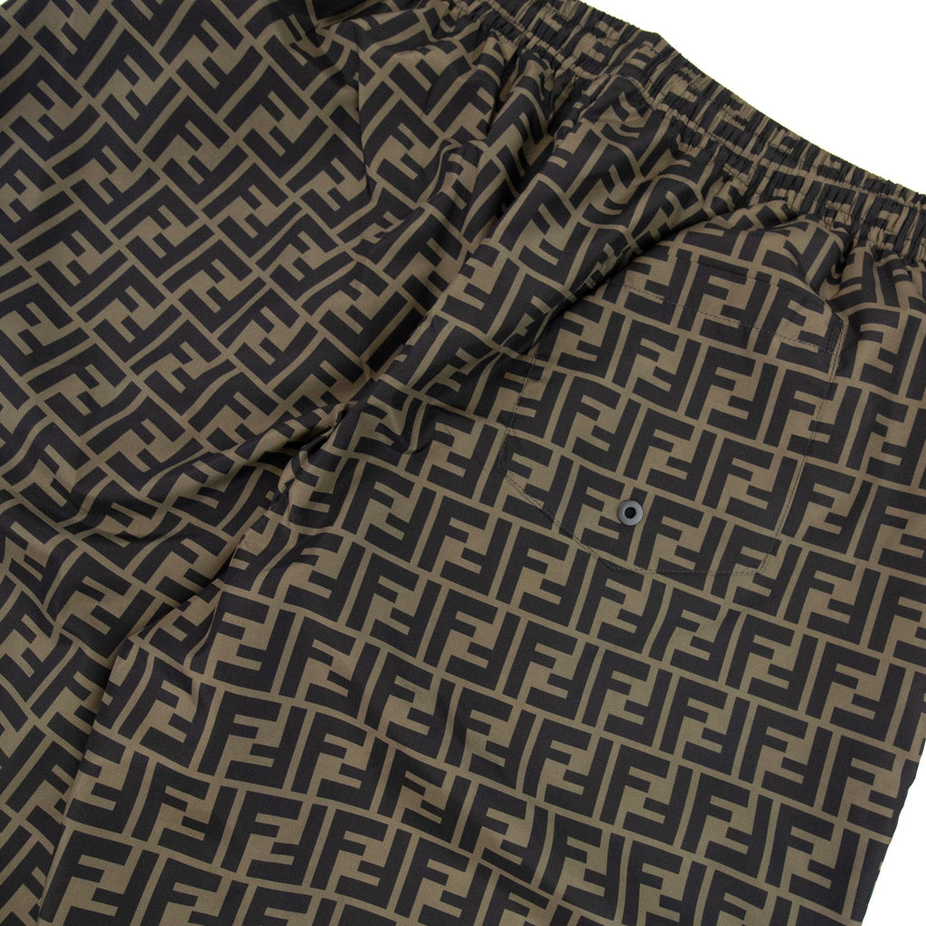 Fendi Ff Nylon Trousers Brown