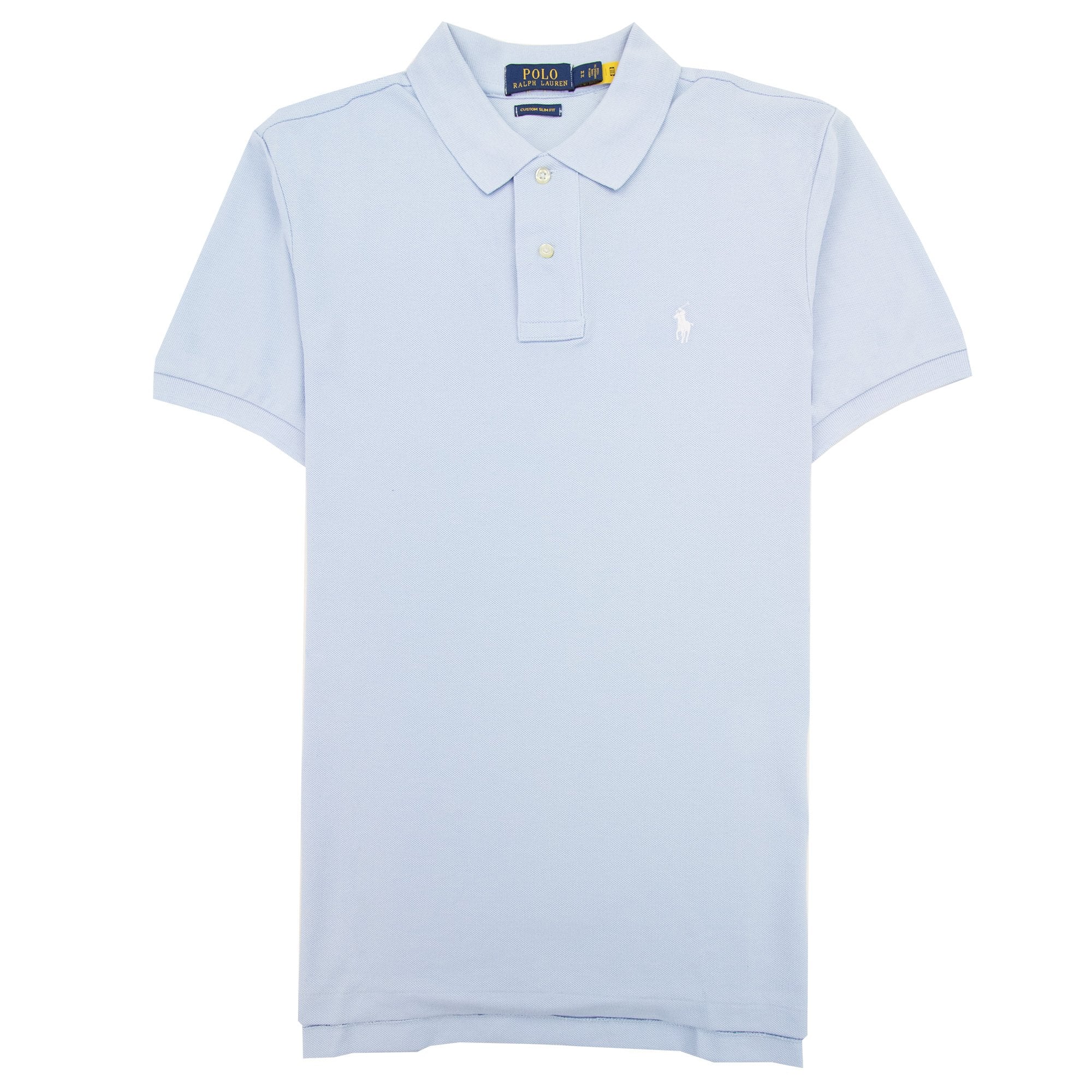 Polo Ralph Lauren Custom Slim Fit Polo Sky Blue
