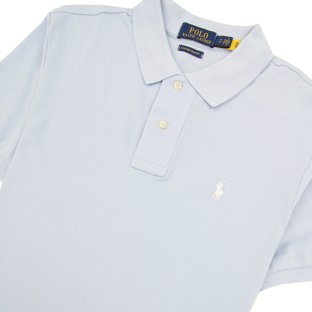 Polo Ralph Lauren Custom Slim Fit Polo Sky Blue