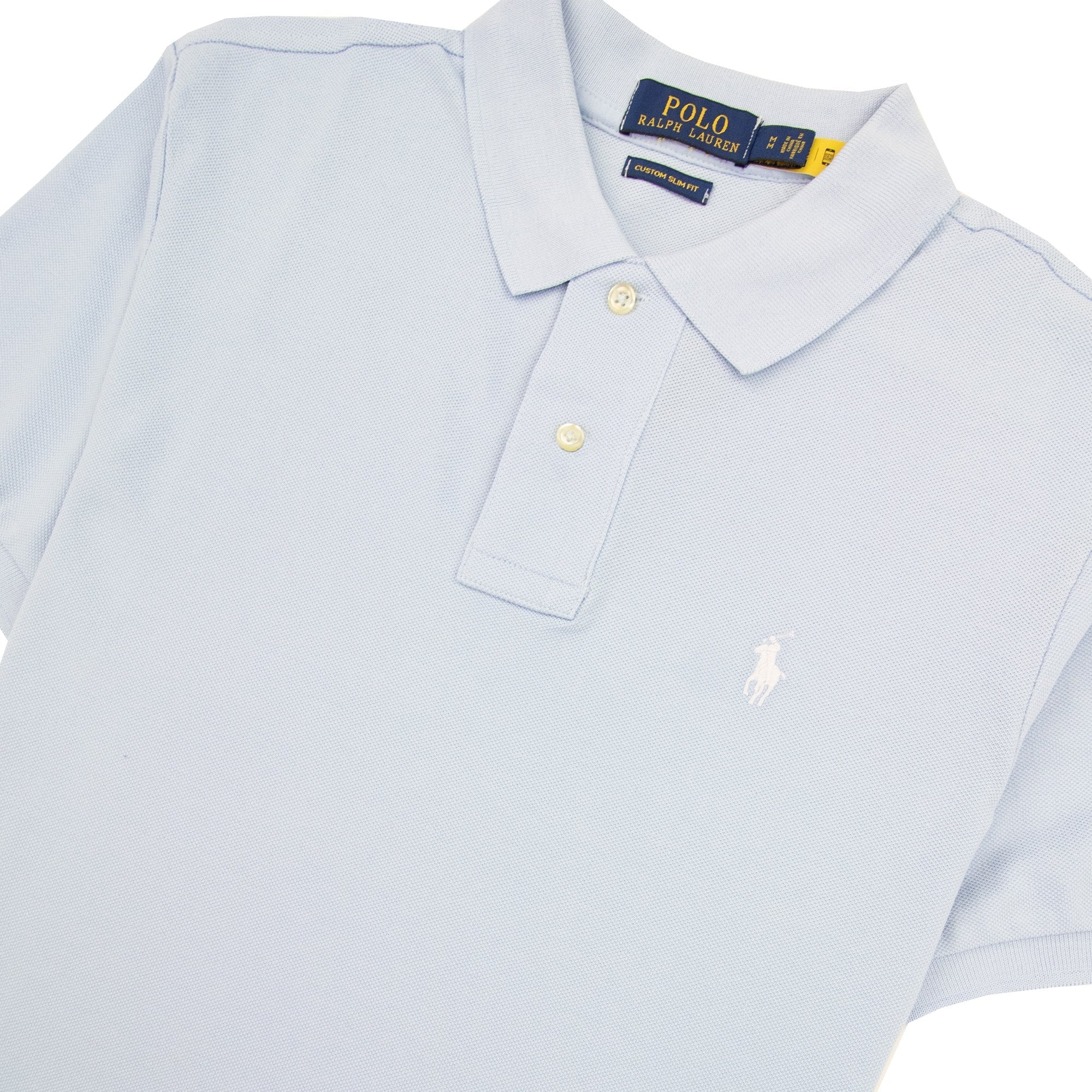 Polo Ralph Lauren Custom Slim Fit Polo Sky Blue