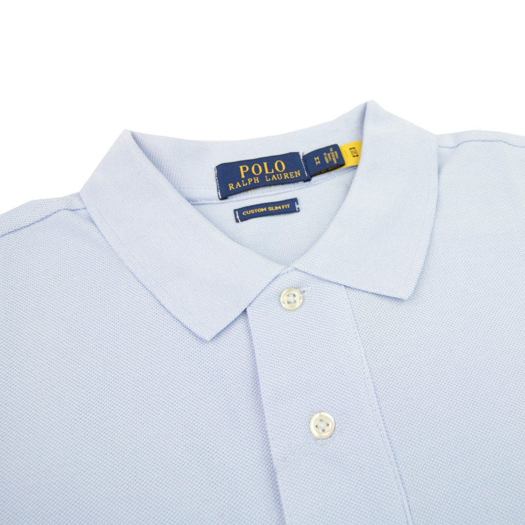 Polo Ralph Lauren Custom Slim Fit Polo Sky Blue