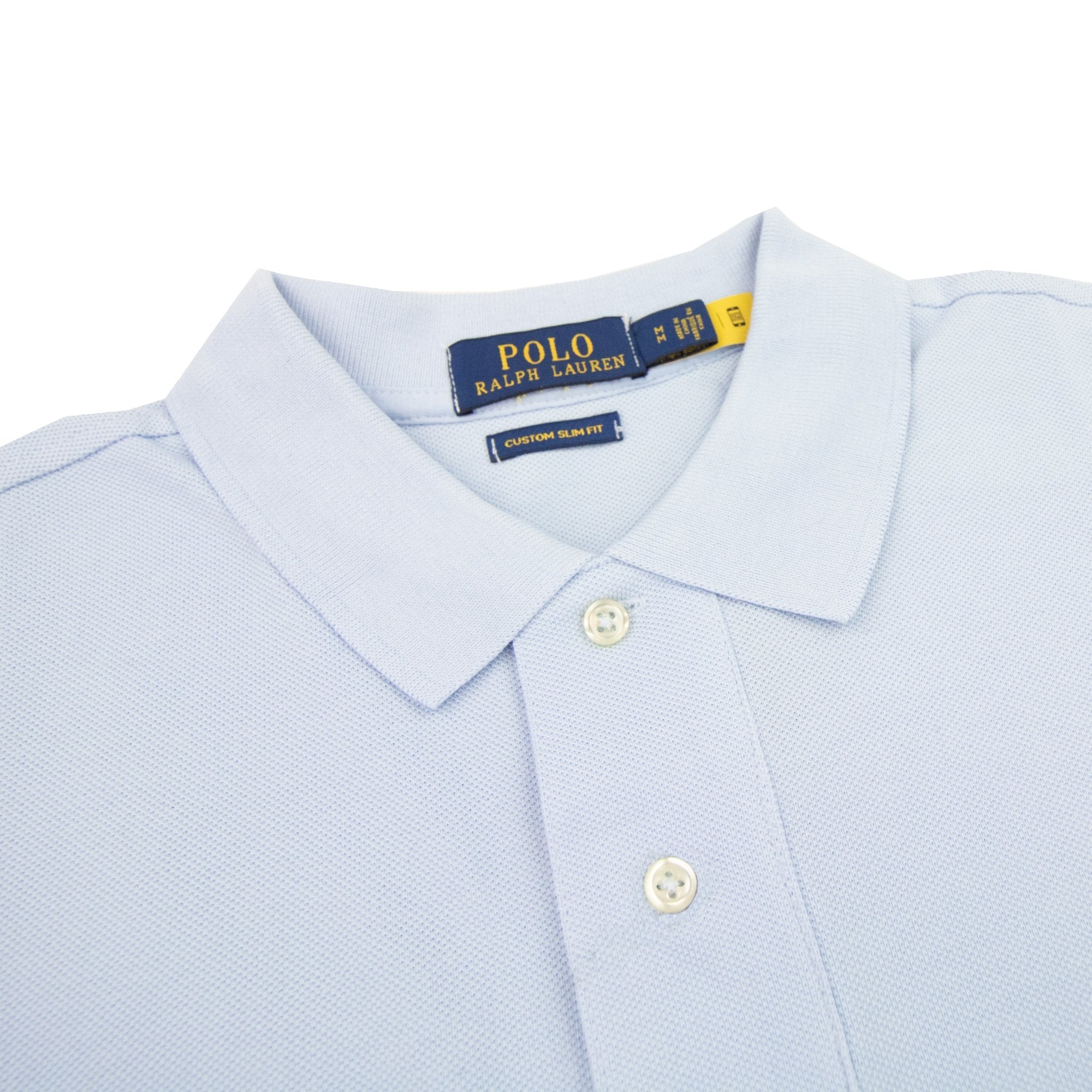 Polo Ralph Lauren Custom Slim Fit Polo Sky Blue