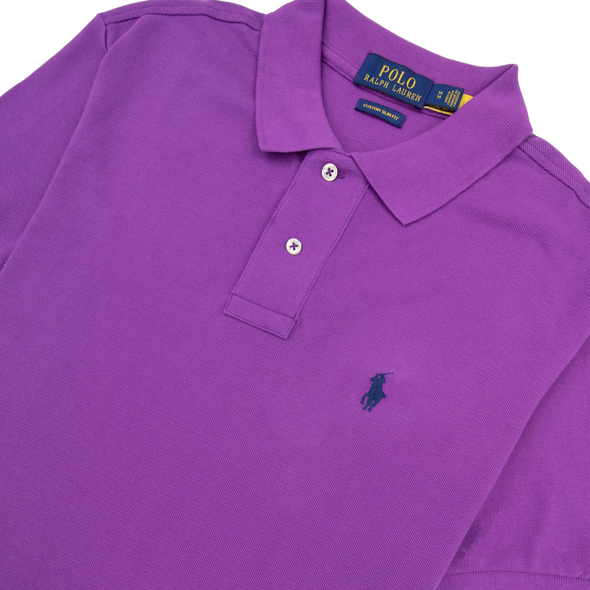 Polo Ralph Lauren Custom Slim Fit Polo Purple