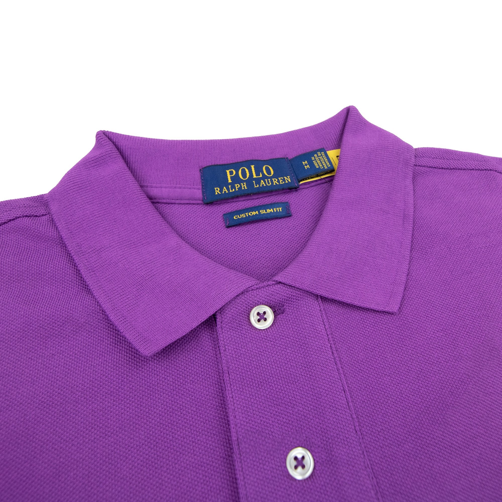 Polo Ralph Lauren Custom Slim Fit Polo Purple